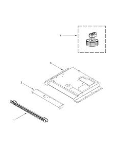 Top Venting Parts Diagram and Parts List for KMBS104EBL00  KitchenAid Microwave