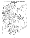 COMPARTMENT SEPARATOR AND CONTROL Diagram and Parts List for KTRF18MSPL10  Whirlpool Refrigerator