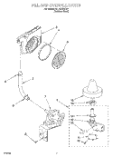 FILL AND OVERFILL Diagram and Parts List for KUDC24SESS4  KitchenAid Dishwasher