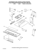 INTERIOR AND VENTILATION PARTS Diagram and Parts List for WMH1163XVB3  Whirlpool Microwave