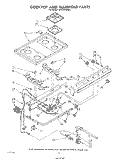 COOKTOP AND MANIFOLD , LITERATURE AND OPTIONAL Diagram and Parts List for SF314PSRW1  Whirlpool Range