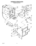DISPENSER FRONT Diagram and Parts List for RS25AWXWL00  Roper Refrigerator