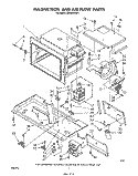 MAGNETRON AND AIRFLOW , LITERATURE Diagram and Parts List for MH6700XM1  Whirlpool Microwave