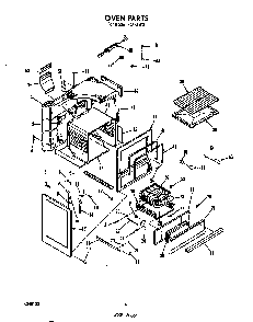 Oven Diagram and Parts List for F4857*0  Roper Range