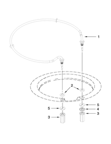 Heater Parts Diagram and Parts List for KUDC10FXBL7  KitchenAid Dishwasher