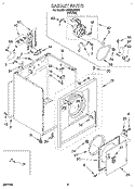 SECTION Diagram and Parts List for LER3624BW0  Whirlpool Dryer