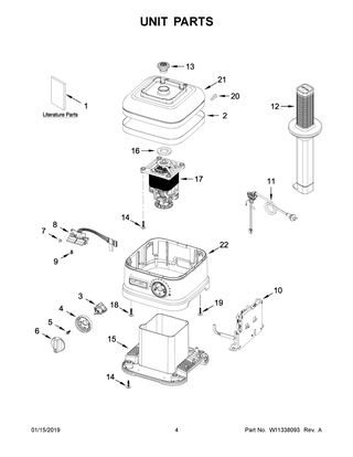 Part Location Diagram of W11308578 Whirlpool KNOB
