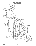 REAR PANEL Diagram and Parts List for KAWE860WAL3  KitchenAid Washer