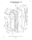 REFRIGERATOR DOOR Diagram and Parts List for ED25SMXLWR1  Whirlpool Refrigerator