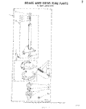 BRAKE AND DRIVE TUBE Diagram and Parts List for LA5590XPW1  Whirlpool Washer