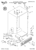 CABINET Diagram and Parts List for GD25DFXFN00  Whirlpool Refrigerator