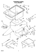 Part Location Diagram of 8529345 Whirlpool Guide, Rope Upper