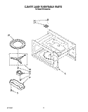 CAVITY AND TURNTABLE, LIT/OPTIONAL Diagram and Parts List for MT6120XYQ0  Whirlpool Microwave