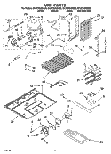 UNIT PARTS Diagram and Parts List for GC3CHAXNB00  Whirlpool Refrigerator