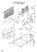 UNIT Diagram and Parts List for ET22DKXFW00  Whirlpool Refrigerator