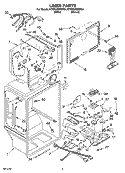 LINER PARTS Diagram and Parts List for KTRP22EMBT04  KitchenAid Refrigerator