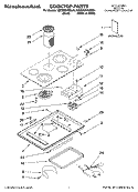 COOKTOP PARTS Diagram and Parts List for KECD806RWW04  KitchenAid Cooktop