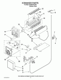 ICEMAKER PARTS Diagram and Parts List for 6GD5SHGXSS07  Whirlpool Refrigerator