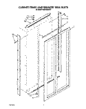 CABINET TRIMS AND BREAKER TRIM Diagram and Parts List for KSSS42MAX01  KitchenAid Refrigerator