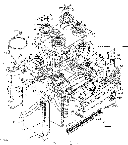 Top Section And Outer Body Diagram and Parts List for 1553567201  Kenmore Range