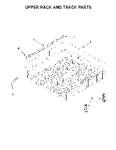Upper rack and track parts Diagram and Parts List for 66513479N413  Kenmore Dishwasher