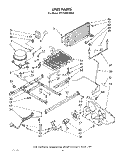 UNIT Diagram and Parts List for ET17HKXLWR0  Whirlpool Refrigerator