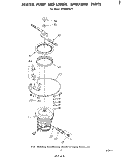 HEATER, PUMP AND LOWER SPRAY ARM Diagram and Parts List for DP6880XLP1  Whirlpool Dishwasher