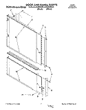 DOOR AND PANEL Diagram and Parts List for KUDD230B0  KitchenAid Dishwasher