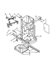Frame Parts Diagram and Parts List for 66514724113  Kenmore Trash Compactor