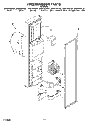 FREEZER DOOR PARTS Diagram and Parts List for GS6NVEXSB01  Whirlpool Refrigerator