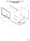 MICROWAVE COMPARTMENT Diagram and Parts List for KEMI371BBL1  KitchenAid Wall Oven