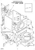 SECTION Diagram and Parts List for LER6646BW0  Whirlpool Dryer