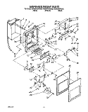 DISPENSER FRONT Diagram and Parts List for KSRB22QXBL00  KitchenAid Refrigerator