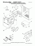 CABINET PARTS Diagram and Parts List for KUWS24RSBS02  KitchenAid Wine and Beverage Cooler