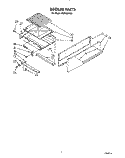 BROILER Diagram and Parts List for FGP335VL3  Roper Range