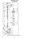 GEARCASE Diagram and Parts List for LA5800XSW1  Whirlpool Washer