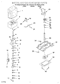 MOTOR AND ICE CONTAINER Diagram and Parts List for GD5SHAXKQ00  Whirlpool Refrigerator