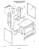 EXTERNAL OVEN Diagram and Parts List for SF336PERW0  Whirlpool Range