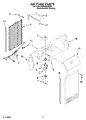 AIR FLOW PARTS Diagram and Parts List for KSRY25CVMS00  KitchenAid Refrigerator