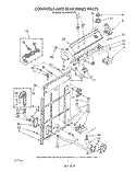 CONTROLS AND REAR PANEL Diagram and Parts List for 6LA6300XTW0  Whirlpool Washer