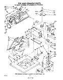 TOP AND CONSOLE Diagram and Parts List for 3CFA2000W6  Whirlpool Washer