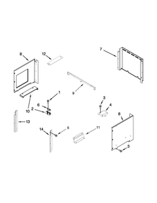 Top Venting Parts Diagram and Parts List for WOC54EC7AS02  Whirlpool Microwave