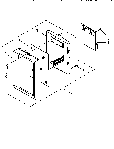 Control Panel Diagram and Parts List for MH7110XBQ8  Whirlpool Microwave
