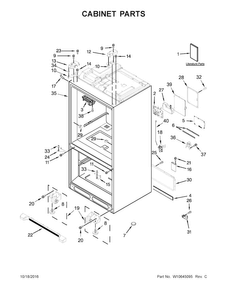 Part Location Diagram of W10689354 Whirlpool Sheet-tech d