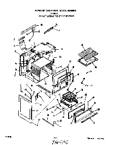 Body Diagram and Parts List for F4458*0  Roper Range