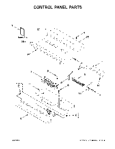 Control panel parts Diagram and Parts List for WOS31ES7JS01  Whirlpool Wall Oven