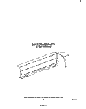 BACKGUARD Diagram and Parts List for SF3020SKN0  Whirlpool Range