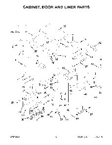 Cabinet, Door And Liner Parts Diagram and Parts List for KUID508HPS01  KitchenAid Ice Maker