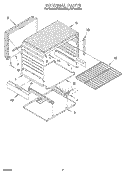 INTERNAL Diagram and Parts List for FGP315BW0  Roper Range