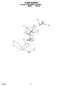 PUMP PARTS Diagram and Parts List for KUIS155HPW4  KitchenAid Ice Maker